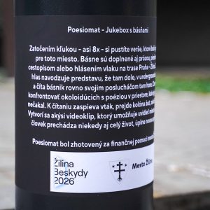 Poesiomat sa nachádza v Parku Ľudovíta Štúra.
