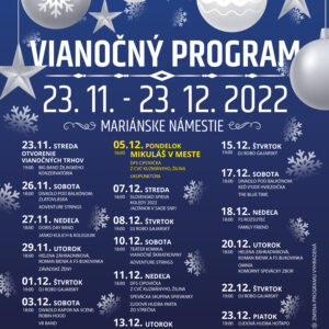 Program Vianočných trhov 2022